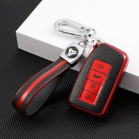 [MONSTER Keychain] TPU Leather Car 4ปุ่มกระเป๋าคลุมเคสผู้ถือสำหรับ Lexus NX GS RX IS ES GX LX RC 200 250 350 LS 450H ตัวป้องกันพวงกุญแจTH