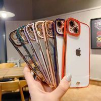 เคสโทรศัพท์ชุบโลหะด้วยไฟฟ้าใส,เคสฝาหลังตานางฟ้าซิลิโคนนิ่มสำหรับ iPhone 11 12 13 Pro Max XS X XR 7 8 Plus SE กันกระแทก