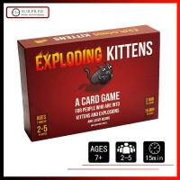 【Ready Stock】เกมการ์ด: Exploding Kittensเกมของเล่นเกี่ยวกับลูกแมวและการระเบิดและบางครั้งแพะ