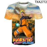 เสื้อยืด Naruto ผู้ชายอะนิเมชั่นของญี่ป่น3D ต่อพ่วงดิจิตอลแขนสั้นคู่พิมพ์ลายแบบหลวม