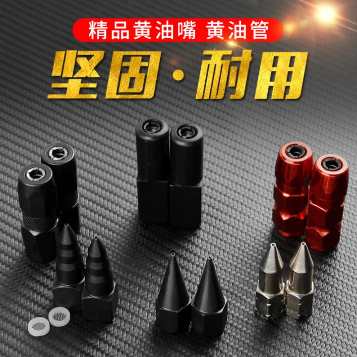 Locking Clamp Type Grease Grease Injector Steel Pointed Flat Head Hose