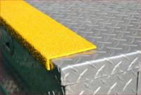 FRP Nosing Cover จมูกบันไดกันลื่นไฟเบอร์กล๊าส แผ่นกันลื่นบันได Non-Slip Grp Stair Edge Nosings ใช้สำหรับ ปิดเฉพาะจมูกบันได ยาว 1 เมตร