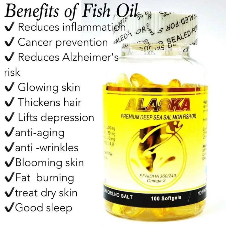 AUTHENTIC! Alaska Premium Deep Sea Salmon Fish Oil with Omega3 100