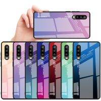 Nana Ko ฝาหลังกระจกนิรภัยไล่ระดับสีเคสสำหรับหัวเหว่ย,เคสป้องกัน P40 30 20 Pro สำหรับ Huawei Nova 3 4 5 6 7 Y7P 2020