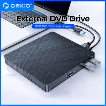 ORICO USB 3.0 External DVD Drive High-Speed Reading DVD-RW Optical Drives  Support TF/SD Reader Player for Laptop Macbook(XD008/XD010)