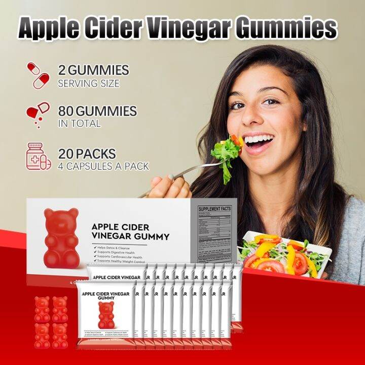 free shopping Organic Apple Cider Vinegar Gummies Weight Loss Beauty