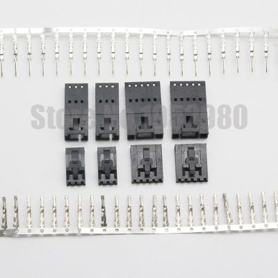 10 sets MX2.54 Dupont Connector 2/3/4/5/6/7/8Pin with Belt Buckle Wire to Wire Type 2543 Male Housing Female Housing Terminals