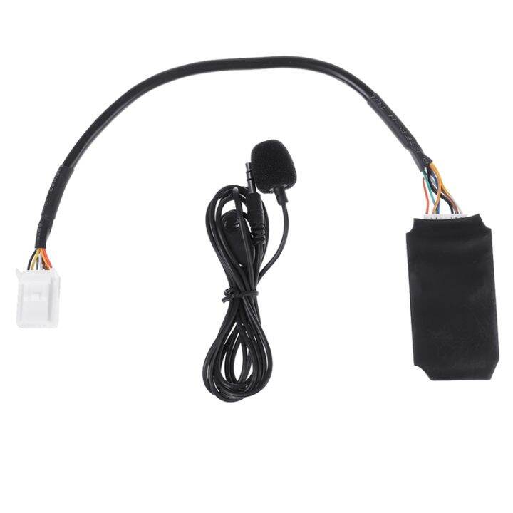 Car Radio Audio Adapter Bluetooth Aux Cable Microphone Handsfree Music
