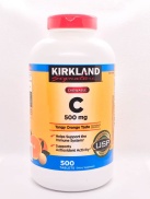 Kẹo ngậm bổ sung Vitamin C Kirkland Signature Vitamin C 500mg 500 viên