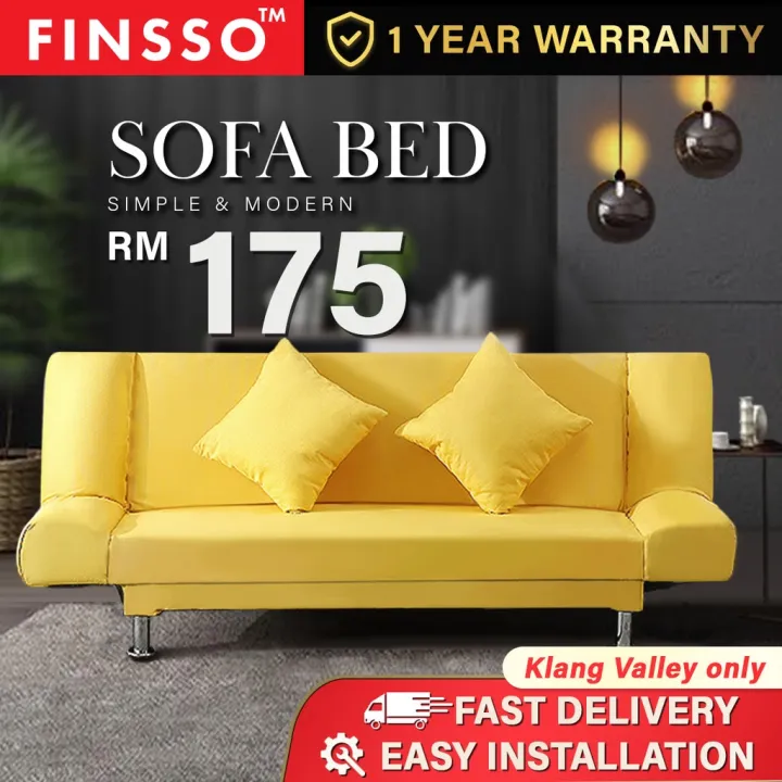 [READY STOCK] FINSSO IDRIS Living room 2 in 1 Foldable Sofa Bed (2