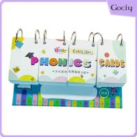 Gociy Phonics ปฏิทินตัวอักษรแฟลชการ์ดคำเด็กชายหญิงทารกแฟลชการ์ด