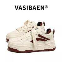 ♧ VASIBAEN ยอดนิยมใหม่ผู้หญิงหนาสีขาวบอร์ดทุกการแข่งขันกีฬารองเท้าวิ่งสบาย ๆ กันลื่น