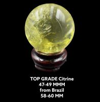 Citrine from Brazil ?? * AAA specimen big size ball 58-60 MMซิทรินจากบราซิล ?? * ลูกชิ้น AAA ขนาดใหญ่ 58-60MM