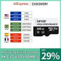 Lexar Micro SD Card Original High Endurance 32gb 64gb 128gb Max 100MB/s Memory Card SDHC SDXC V10 V30 Class 10 TF Card 4K Video