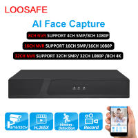 LOOSAFE 5MP HD 8CH 16CH 32CHเครือข่ายNVRเครื่องบันทึกวีดีโอH.265X P2P HDMI CCTVกล้องไอพีเอ็นวีอาร์สำหรับกล้องรักษาความปลอดภัยการเฝ้าระวังระบบ