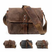 Retro Canvas Leather DSLR Camera Bag For Canon EOS R RP R5 R6 R7 R8 90D 2000D 850D Nikon Z5 Z6 Z7 D3500 Sony A1 A9 A7 IV III II Furniture Protectors