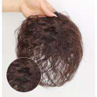 100 Human Hair Ladies Replacement Piece Curly Hair Styling