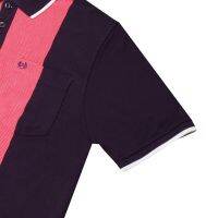 DURBAN Mens Pink Stripe Polo Tee 100 COTTON