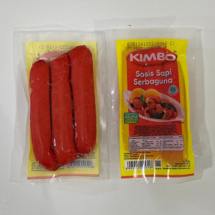 Kimbo Sosis Sapi Serbaguna Isi 3S 80gr | Lazada Indonesia