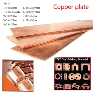 1pcs 99.9% Copper T2 Cu Metal Flat Bar Copper Strip Copper Plate Thick 2 -  4mm