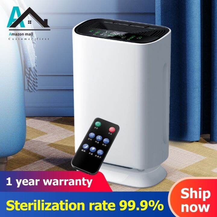 Air purifier LCD display HEPA high efficiency filter household ...