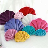 Korean Velvet Shell Stuffed Throw Pillow Sea Shells Pillows Home Decor High Quality Creative Throw Sofa Cushion Decoration Gift Travel pillows