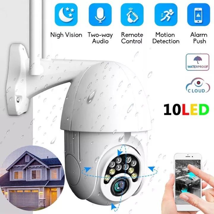 V380 Q10 IPCAM WIFI Camera Indoor Outdoor 1080p HD Dome Camera Home ...