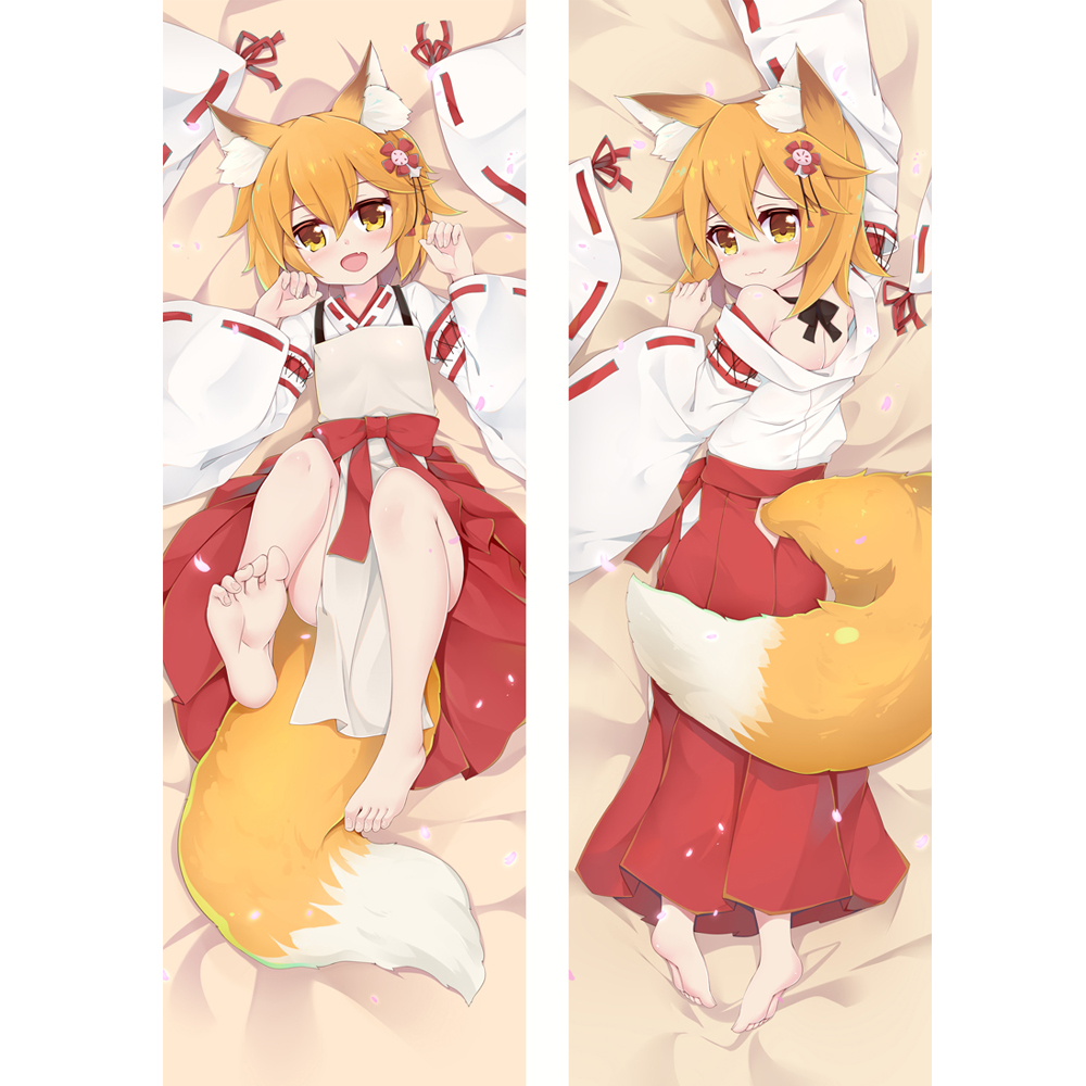150cm Anime The Helpful Fox Senko-san Dakimakura Hugging Body Pillow Case Gift 