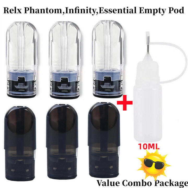 3Pcs Relx Pod Free Oil Bottle Set Relx1 Infinity/Essential/Phantom/Veex ...