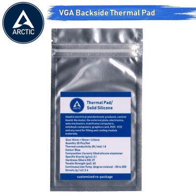 [CoolBlasterThai] Thermal Pad/Solid Silicone Thermal Silica 10x10x3.5 mm.(20 Pcs/Set)