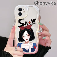 เคส Chenyyka สำหรับ iPhone 11 Pro 11 Pro Max เคสลายเด็กผู้หญิงสีขาวหิมะสวยงามขอบเนื้อครีมนิ่มเคสมือถือกันกระแทกแบบใสที่สร้างสรรค์เคสโปร่งใสลายกล้องถ่ายรูปซิลิกาเจลฝาครอบป้องกัน