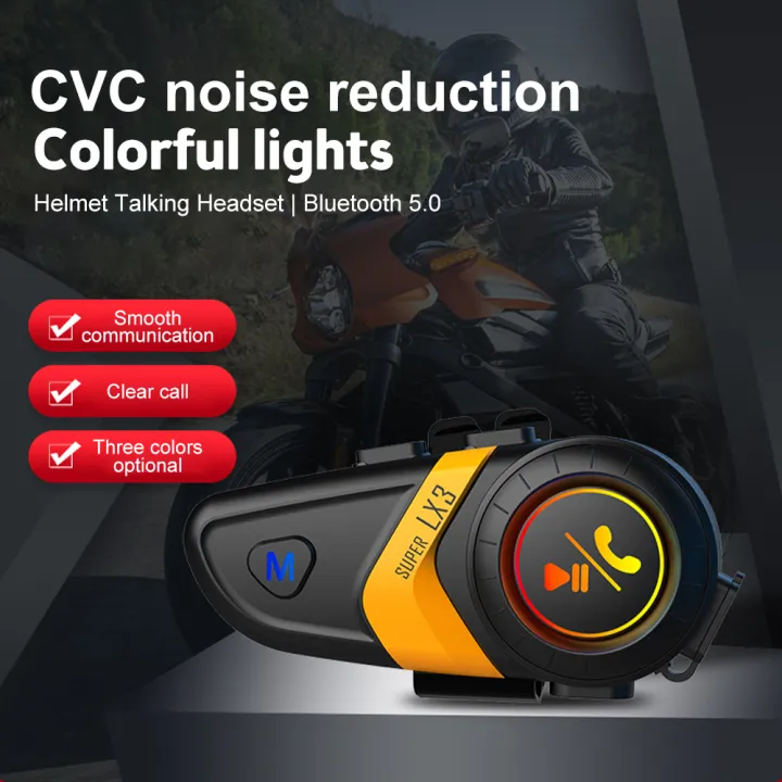 occkic LX3 Motorcycle Helmet Bluetooth Headset IP65 Waterproof