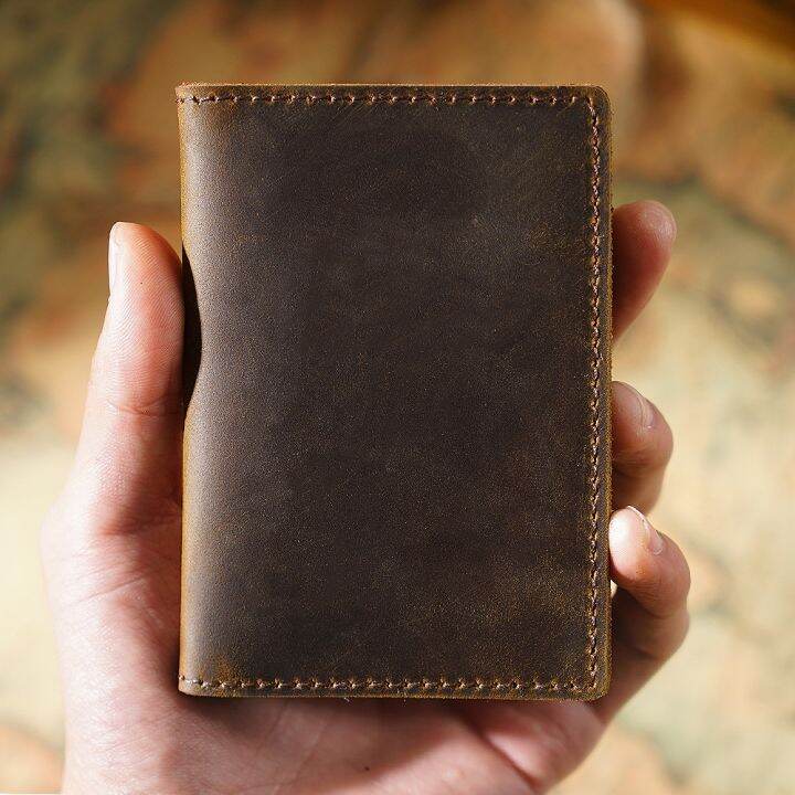 layor-wallet-moterm-men-ผู้ถือบัตรเครดิต-rustic-crazy-horsecustomized-business-unisexcardholder-wholesale