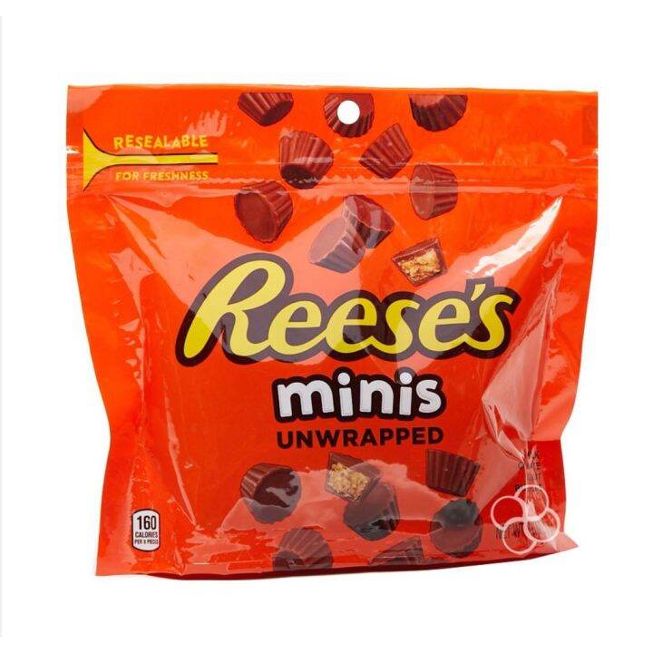 ♚Reese's Minis Unwrapped Milk Chocolate Peanut Butter Cups 215g ...