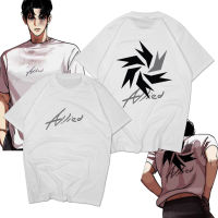 เสื้อยืด（พิมพ์ลาย） ยืดคุณภาพดี ชุดเครื่องแต่งกาย Allied Park Hyung Seok Lookism สําหรับผู้ชาย เสื้อยืดคอตตอน S-5XL