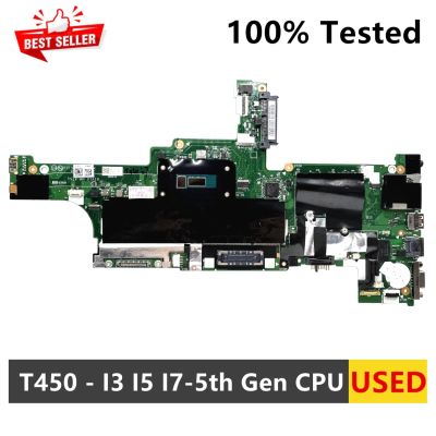 Refurbished untuk Lenovo Thinkpad T450 Laptop Motherboard 00HN529 00HN501 00htcht AIVL0 NM-A251 dengan I3 I5 I7-5th Gen CPU