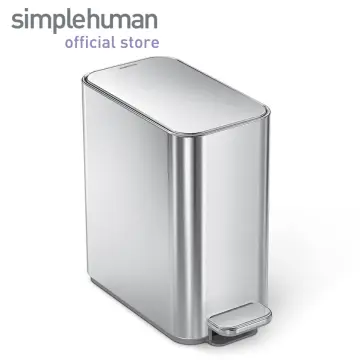 simplehuman 4L Compost Caddy Brushed Stainless Steel Bin for sale online