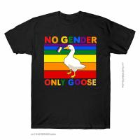 ข้อเสนอพิเศษ ไม่มีเพศ Goose ของขวัญผู้ชาย T เสื้อใหม่ LGBT Pride Tees สีสัน Harajuku ความงามพิมพ์เสื้อยืดผู้ชายS-5XL