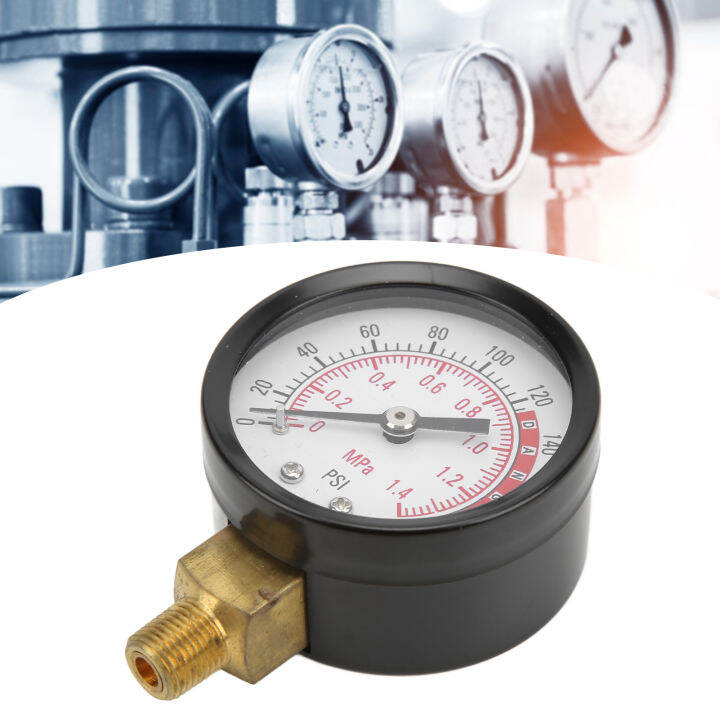 Pressure Gauge Dual Scales Display Gas Pressure Gauge 0200psi Stable