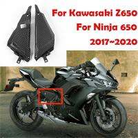 สปอยเลอร์ฝาครอบด้านข้างสำหรับ Kawasaki Z650 Ninja650นินจา650 2017 2018 2019 2020 2021 2022 2023อุปกรณ์เสริมมอเตอร์ไซค์เปลือกกรอบ