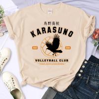 Haikyuu เสื้อผ้ามังงะญี่ปุ่นฮาราจูกุเสื้อยืดขบขันผู้หญิงยอดนิยม