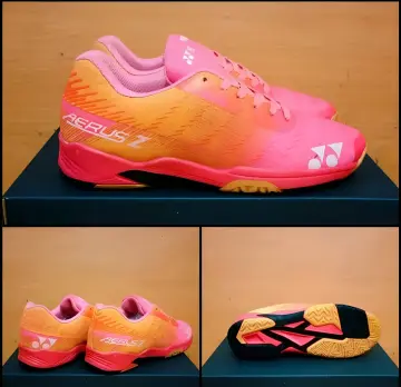 Yonex Power Cushion Aerus 3 Pink Wanita sepatu badminton cewek