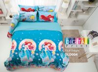 ผ้าปูที่นอนทิวลิปดีไลท์ TULIP DELIGHT รหัสสินค้า DLD004 Digital Print นางเหงือก Princess DISNEY ฟ้า Micro Plus 340 เส้นด้าย ขนาด 3.5ฟุต 5ฟุต 6 ฟุต สำหรับที่นอนสูง 13 นิ้ว