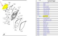 83.BBM572511A กระจกประตูหลังขวา มาสด้า3  Mazda 3 2005 -2013 /แท้เบิกศูนย์ (MST)