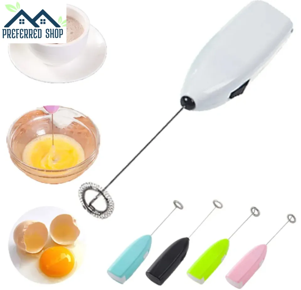 Preferred Shop Drink Hand Blender Stick for Coffee Electric Handheld Mixer  Egg Beater Stainless Steel Whisk