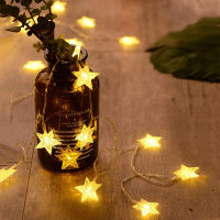 LED Fairy Lights String Garland Star Indoor Light String Christmas Lamp Holiday Party Wedding Decorative USB Battery