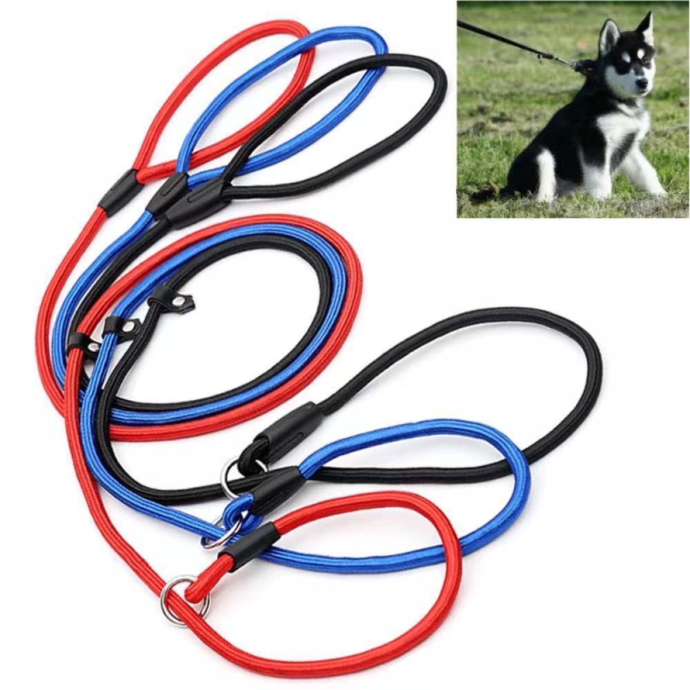 Pet Dog Nylon Rope Training Leash Slip Lead Strap Adjustable Collar NEW 
