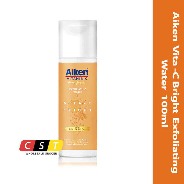 Aiken VitaC (Vitamin C) Bright Exfoliating Water 100ml Lazada