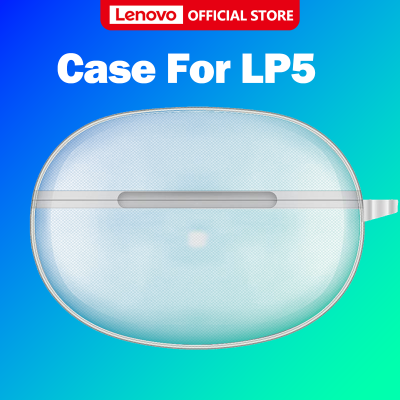 Lenovo LP5 เดิมไร้สายบลูทูธหูฟังใสป่นปี้ฝาครอบป้องกันกรณี