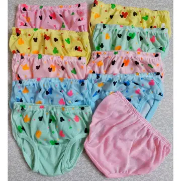 New Born Infant Baby Girl Underwear Kids Panty - good quality - made of  cotton - price: 99 - price: 15 - color : assorted colors - extra small: 0 -  6